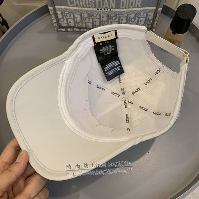 Gucci男女同款帽子 古馳亮片棒球帽鴨舌帽  mm1673